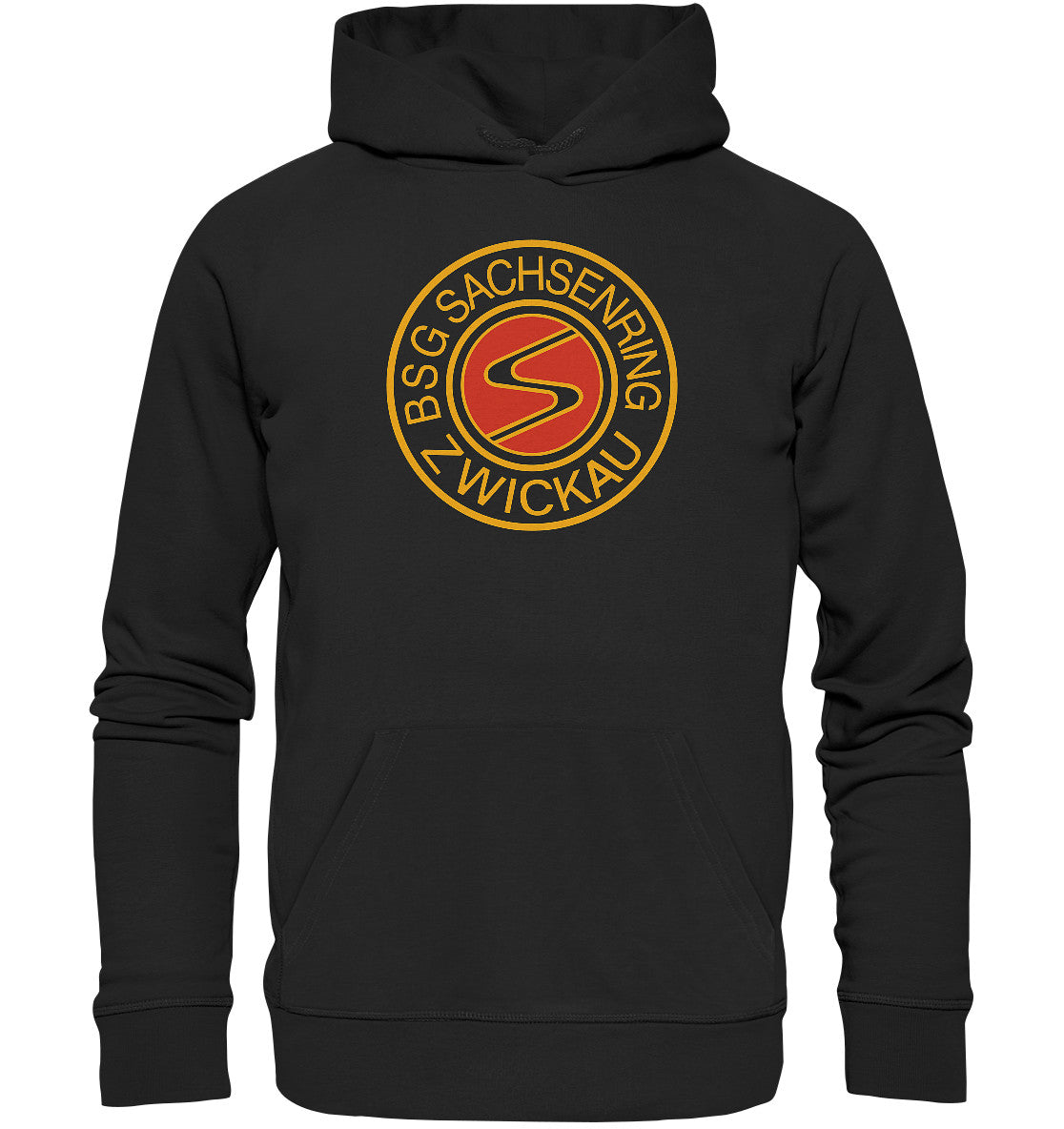 DDR Ostalgie Kapuze / Organic Hoodie Unisex • BSG SACHSENRING ZWICKAU