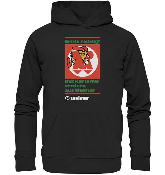 DDR Ostalgie Kapuze / Organic Hoodie Unisex • KARTOFFELERNTER AUS WEIMAR