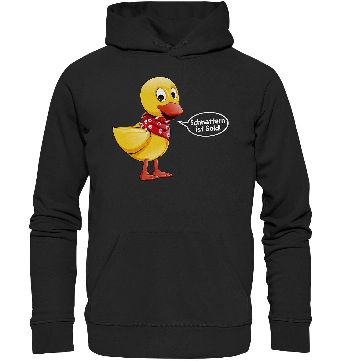 DDR Ostalgie Kapuze / Organic Hoodie Unisex • UNSER SANDMÄNNCHEN - SCHNATTERINCHEN - SCHNATTERN IST GOLD!