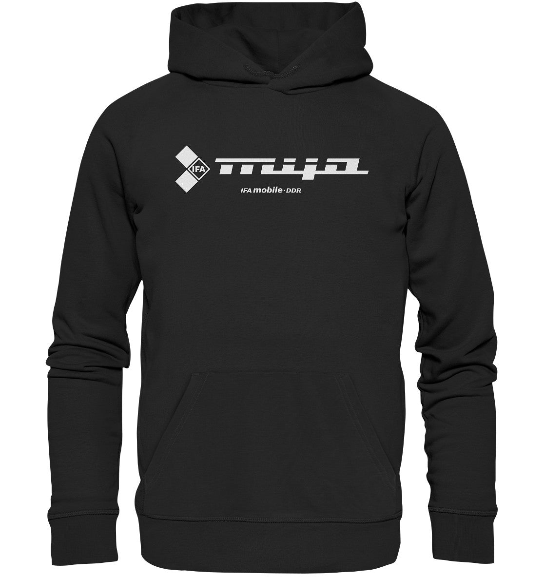 DDR Ostalgie Kapuze / Organic Hoodie Unisex • MIFA DDR - LOGO