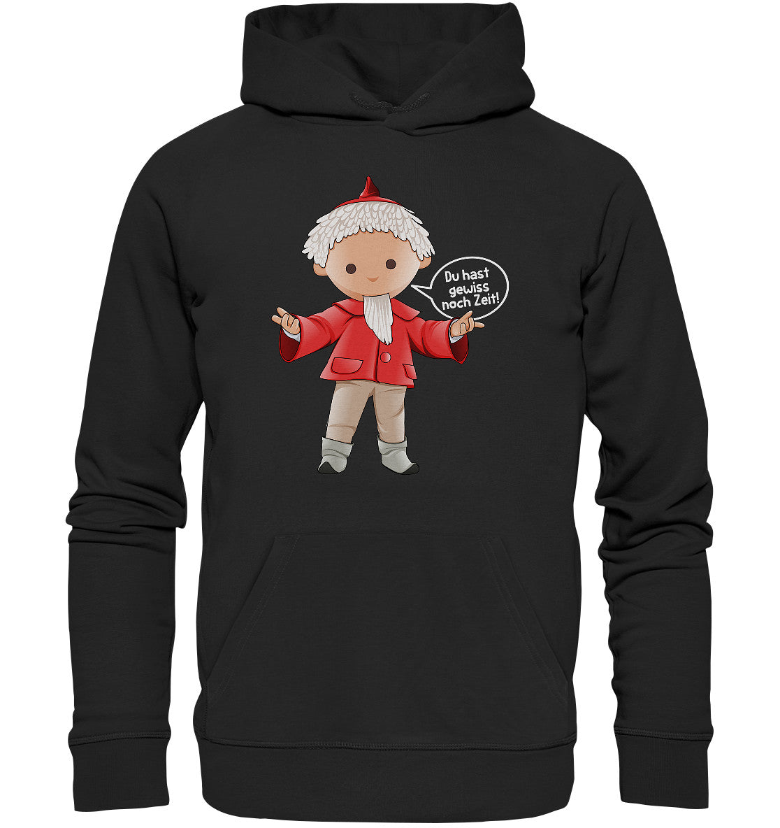 DDR Ostalgie Kapuze / Organic Hoodie Unisex • UNSER SANDMÄNNCHEN - DU HAST GEWISS NOCH ZEIT!