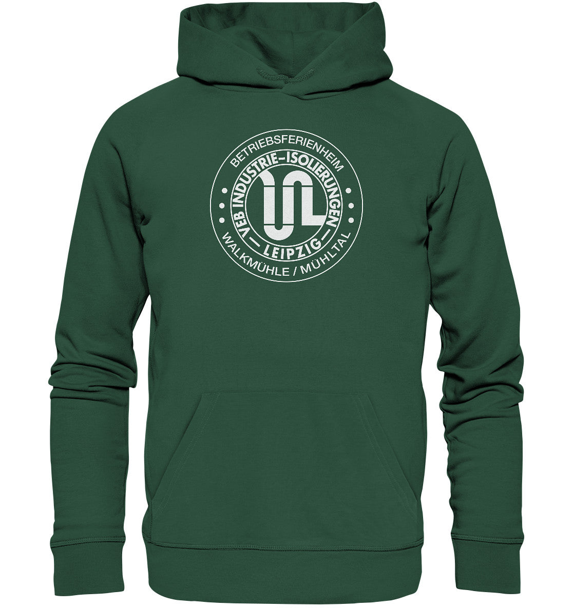 DDR Ostalgie Kapuze / Organic Hoodie Unisex • BETRIEBSFERIENHEIM WALKMÜHLE LEIPZIG