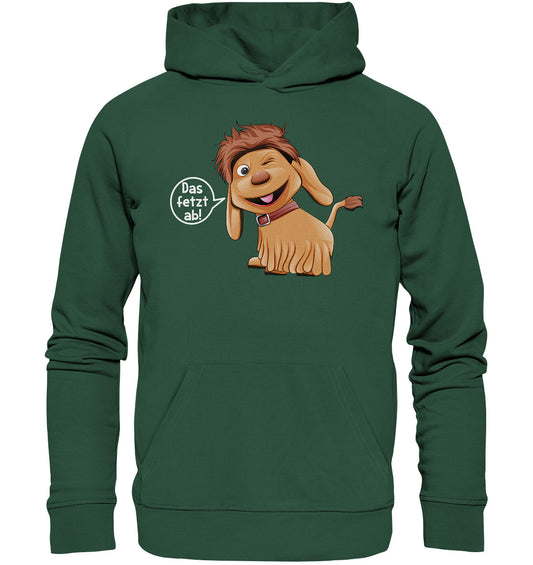 DDR Ostalgie Kapuze / Organic Hoodie Unisex • UNSER SANDMÄNNCHEN - MOPPI - DAS FETZT AB!