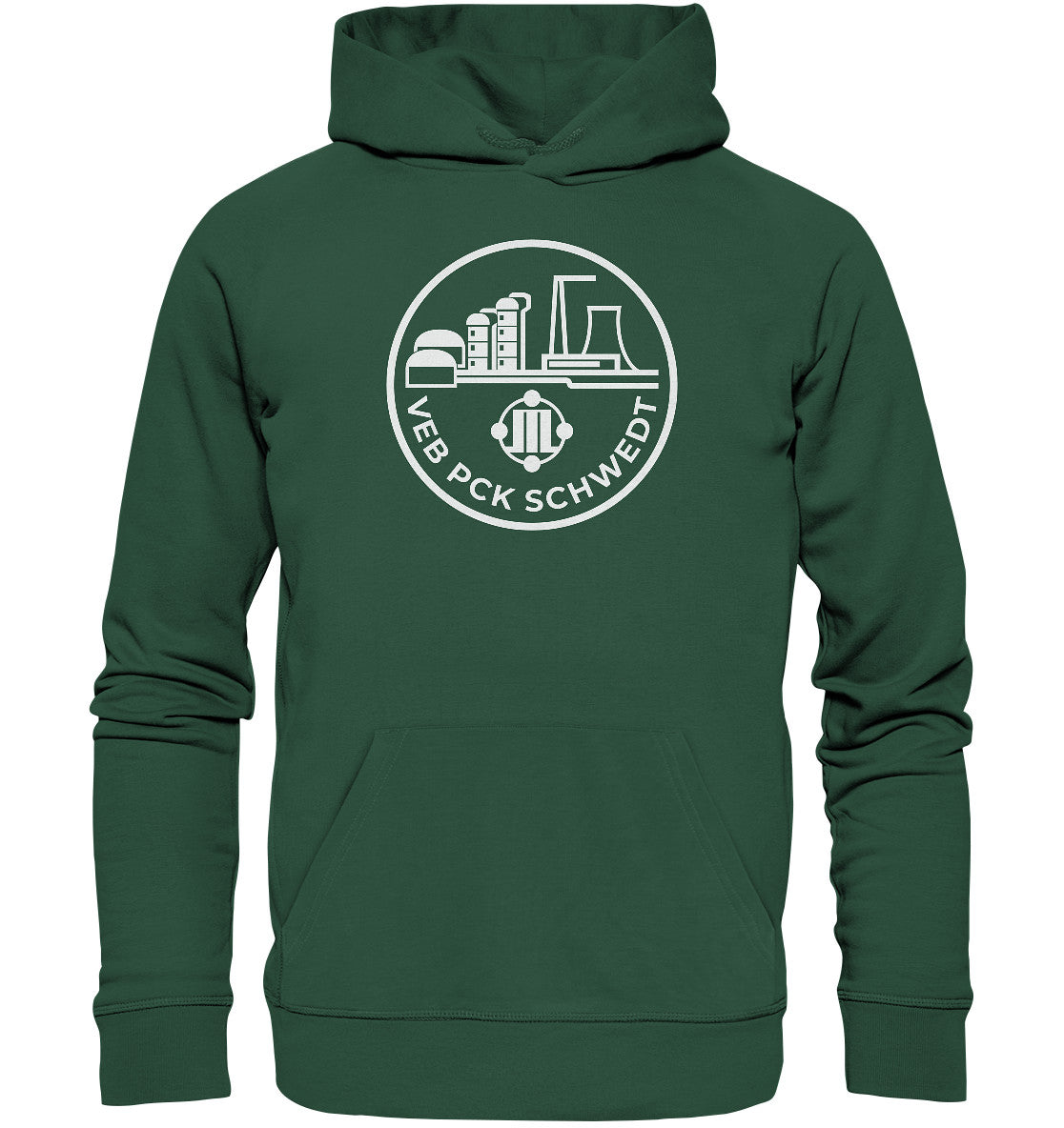 DDR Ostalgie Kapuze / Organic Hoodie Unisex • VEB PCK SCHWEDT
