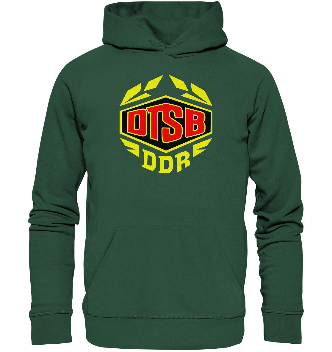 DDR Ostalgie Kapuze / Organic Hoodie Unisex • DDR TURN & SPORTBUND