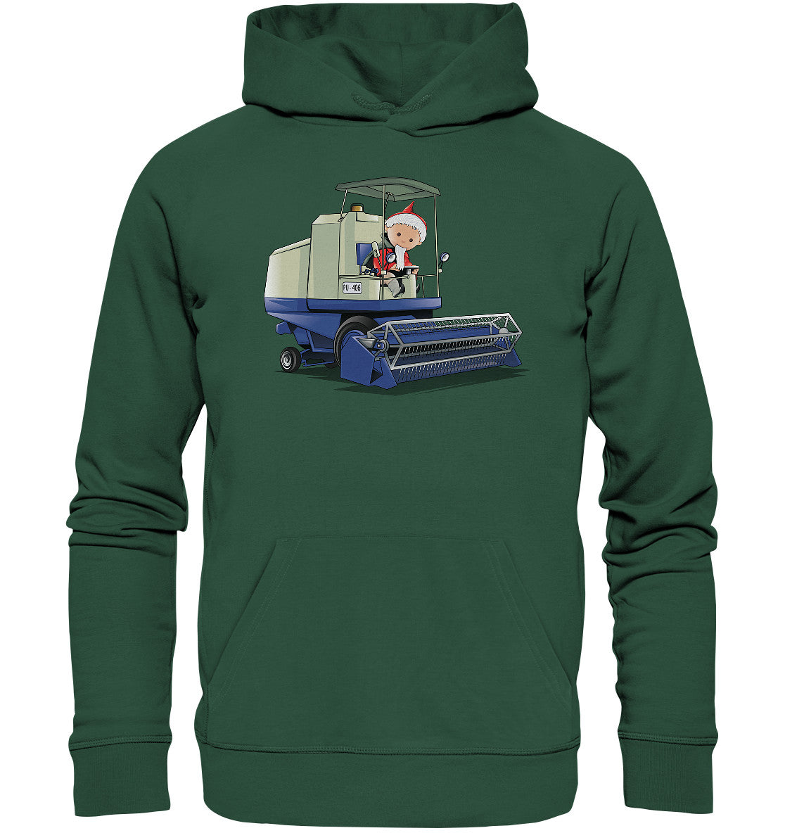 DDR Ostalgie Kapuze / Organic Hoodie Unisex • UNSER SANDMÄNNCHEN - ERNTEZEIT (PU-506)