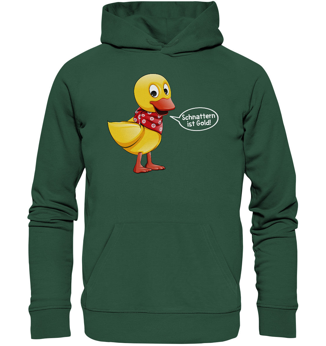 DDR Ostalgie Kapuze / Organic Hoodie Unisex • UNSER SANDMÄNNCHEN - SCHNATTERINCHEN - SCHNATTERN IST GOLD!