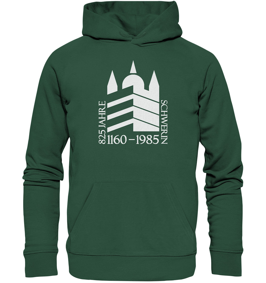 DDR Ostalgie Kapuze / Organic Hoodie Unisex • 825 JAHRE SCHWERIN - 1985