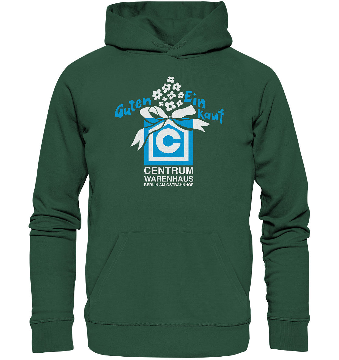 DDR Ostalgie Kapuze / Organic Hoodie Unisex • CENTRUM WARENHAUS - BERLIN