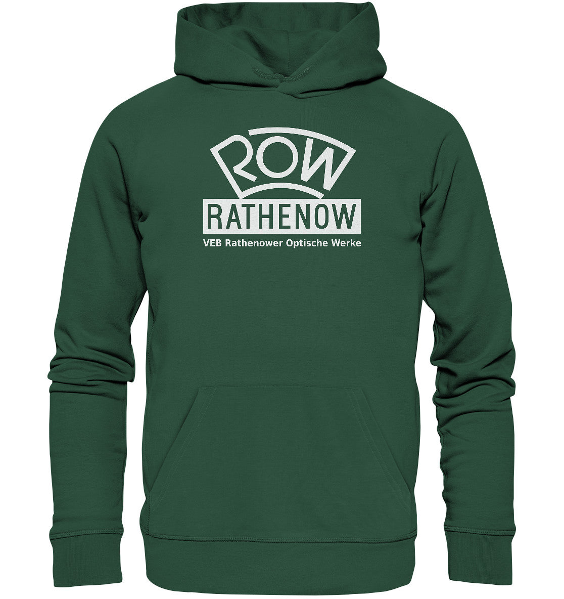DDR Ostalgie Kapuze / Organic Hoodie Unisex • ROW RATHENOW