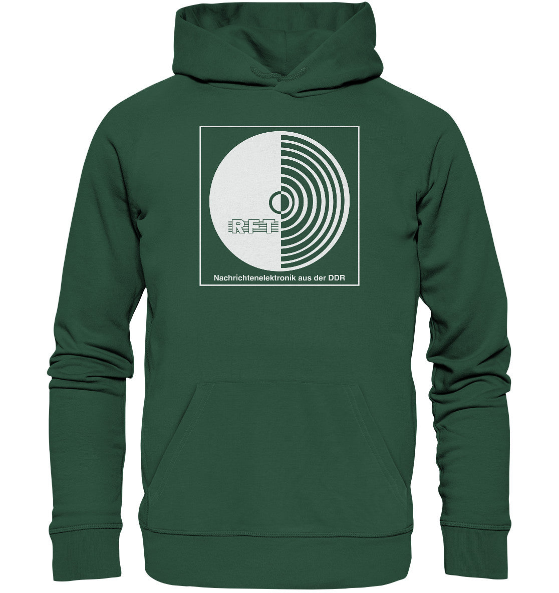 DDR Ostalgie Kapuze / Organic Hoodie Unisex • RFT NACHRICHTENELEKTRONIK AUS DER DDR