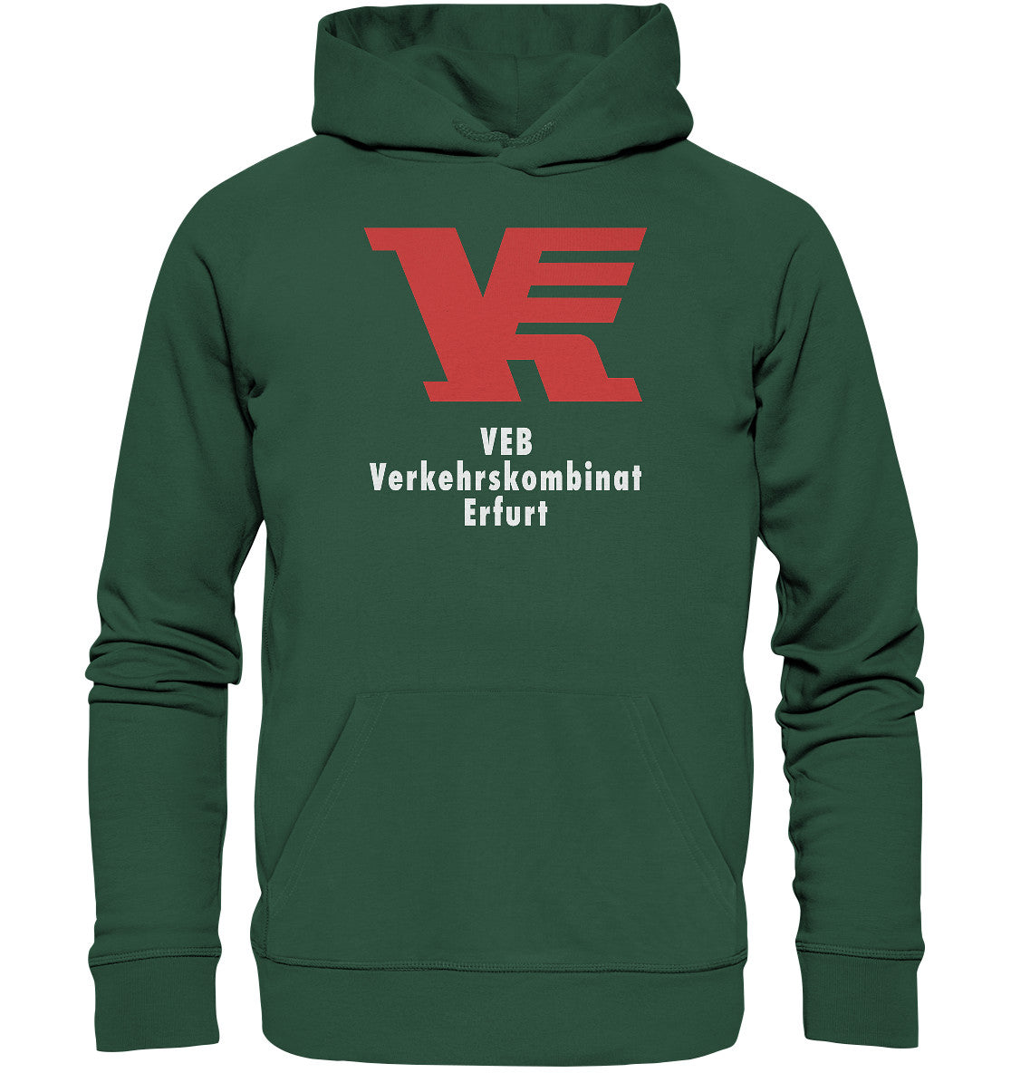 DDR Ostalgie Kapuze / Organic Hoodie Unisex • VEB VERKEHRSKOMBINAT ERFURT