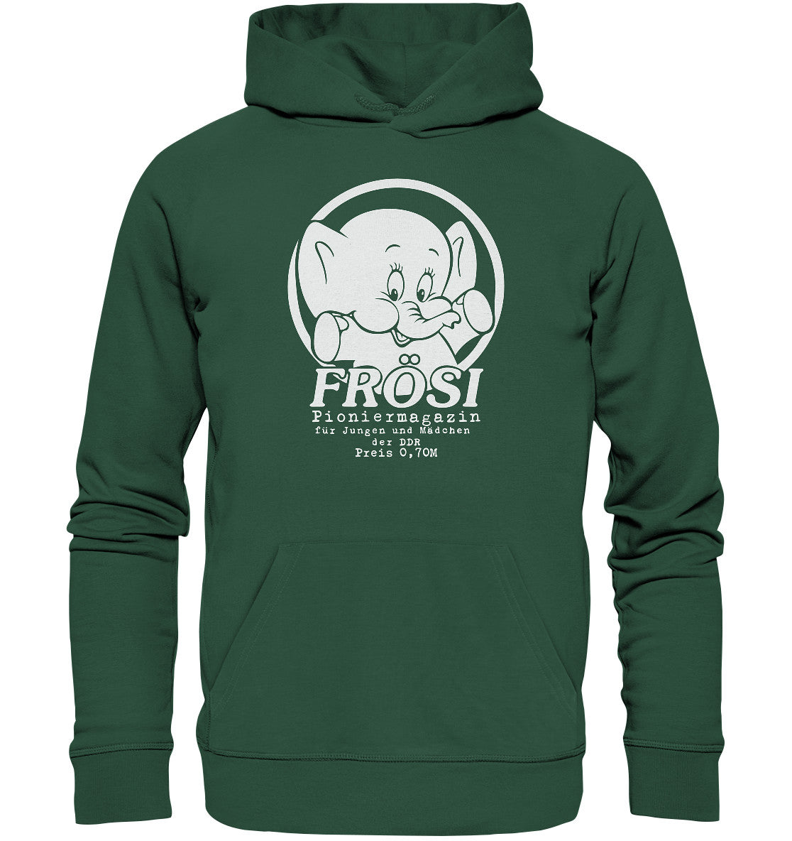 DDR Ostalgie Kapuze / Organic Hoodie Unisex • FRÖSI PIONIERMAGAZIN