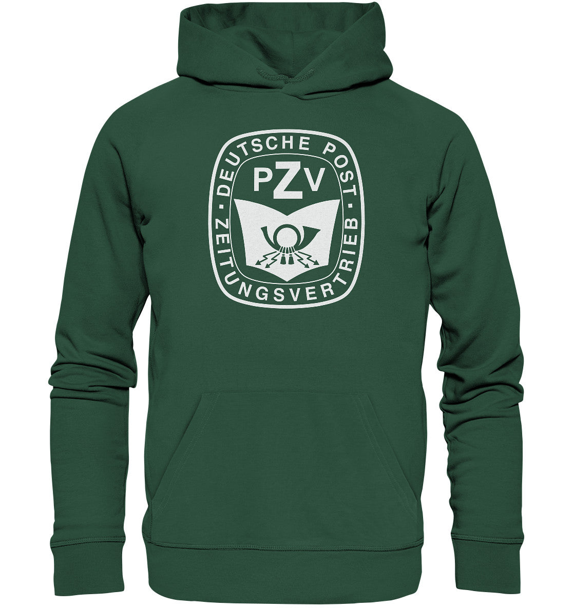 DDR Ostalgie Kapuze / Organic Hoodie Unisex • DDR - DEUTSCHE POST - hell