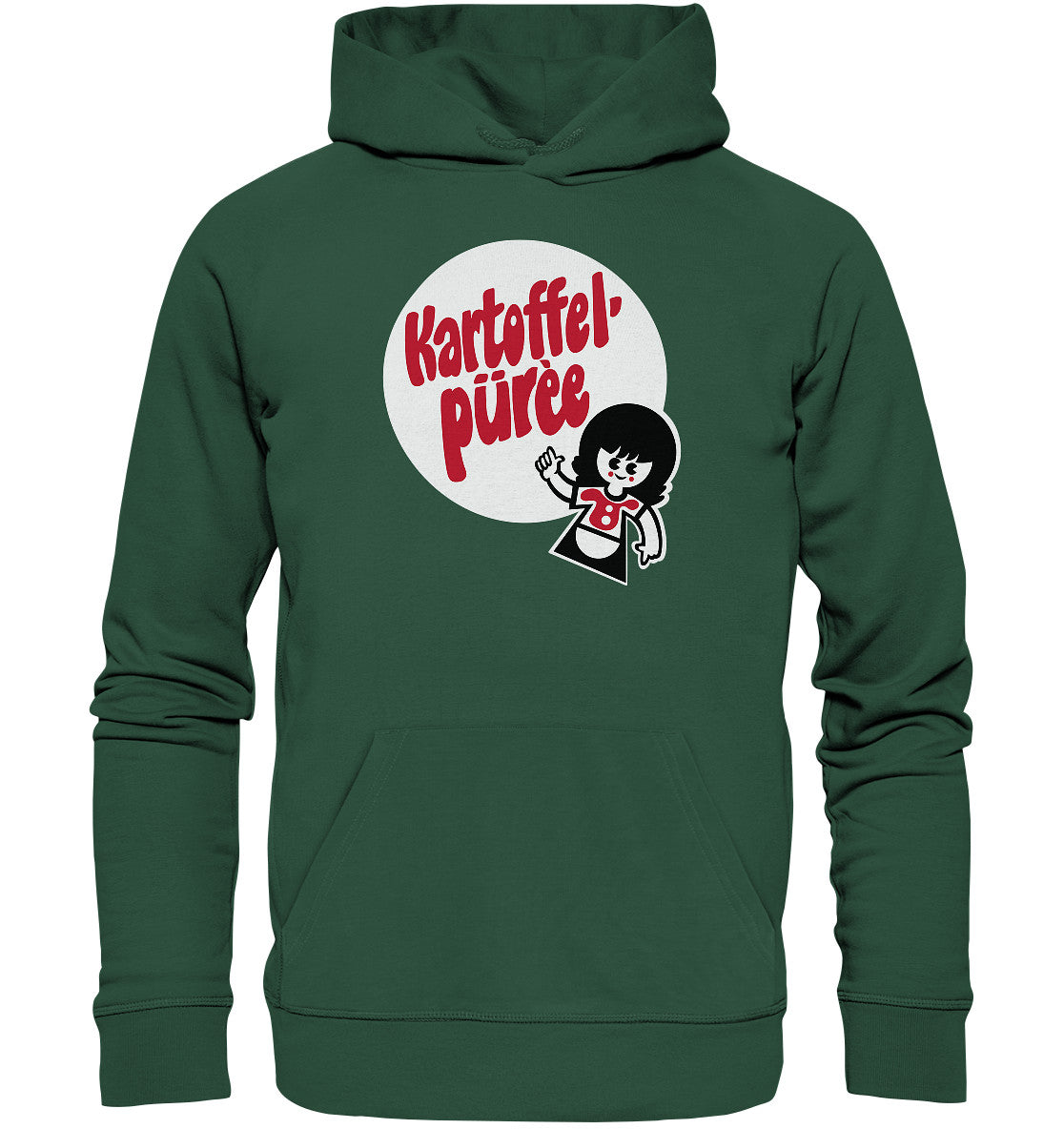 DDR Ostalgie Kapuze / Organic Hoodie Unisex • KARTOFFELPÜREE - VEB KARTOFFELVEREDLUNGSWERK HAGENOW
