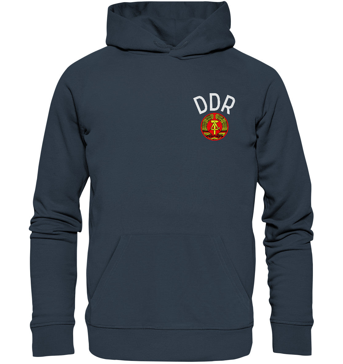 DDR Ostalgie Kapuze / Organic Hoodie Unisex • DDR SPORT TRIKOT