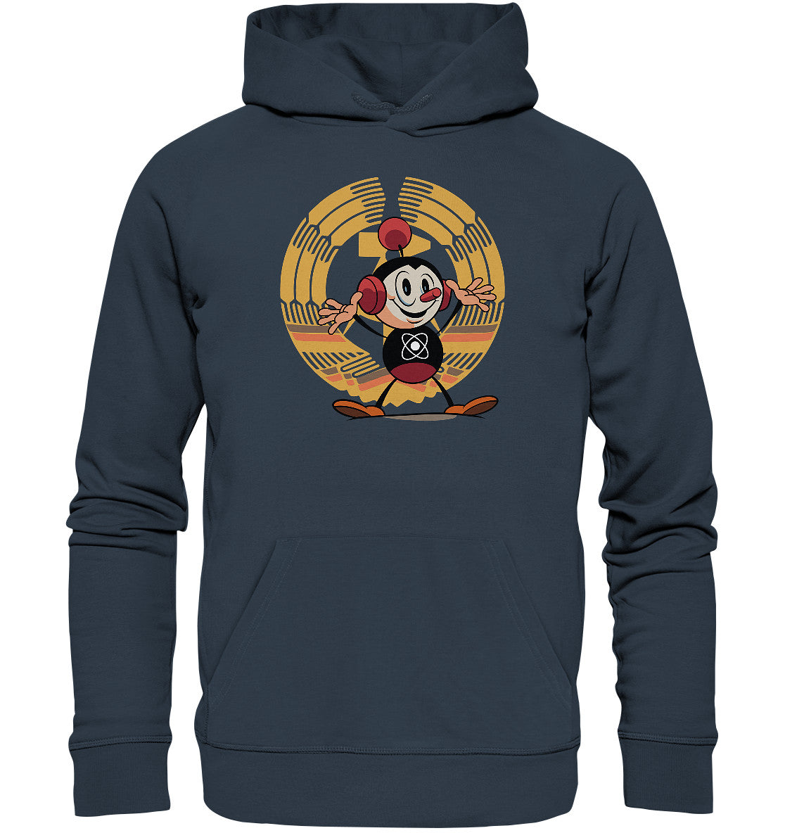 DDR Ostalgie Kapuze / Organic Hoodie Unisex • ATOMINO - DDR KERNKRAFT