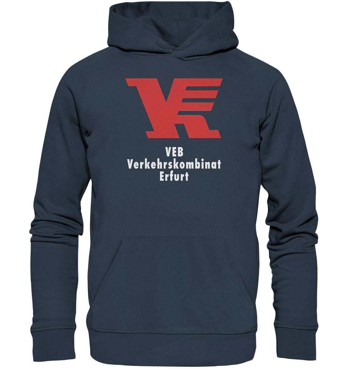 DDR Ostalgie Kapuze / Organic Hoodie Unisex • VEB VERKEHRSKOMBINAT ERFURT