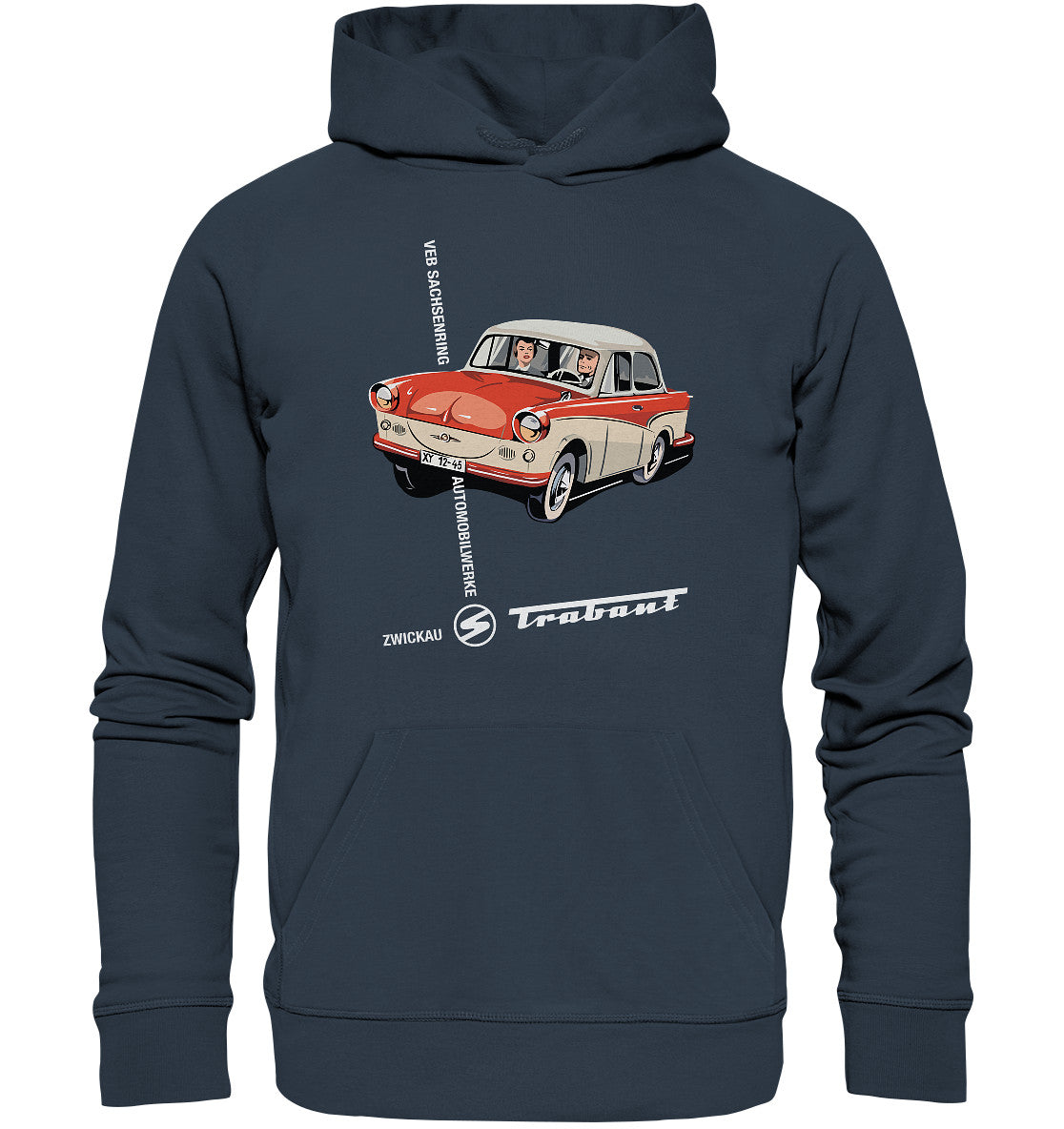 DDR Ostalgie Kapuze / Organic Hoodie Unisex • VEB SACHSENRING ZWICKAU