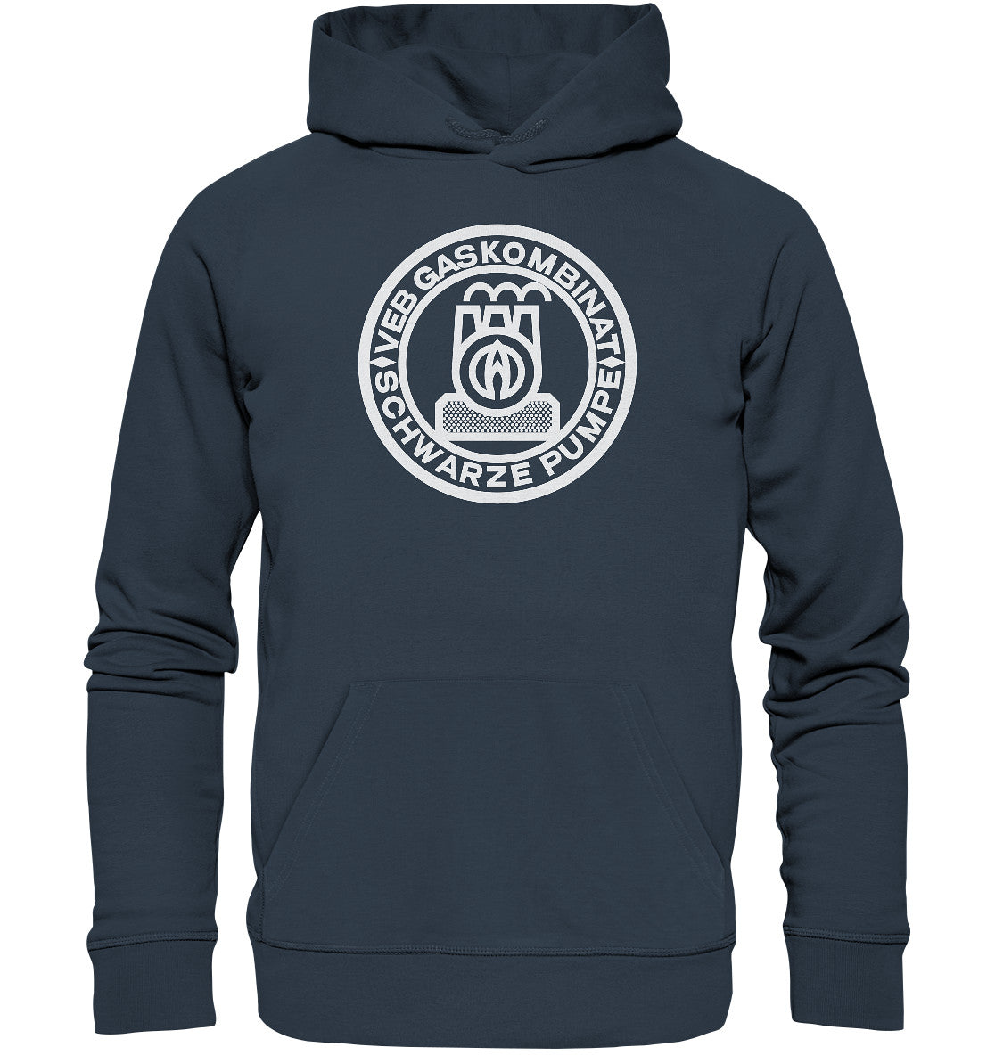 DDR Ostalgie Kapuze / Organic Hoodie Unisex • GASKOMBINAT SCHWARZE PUMPE
