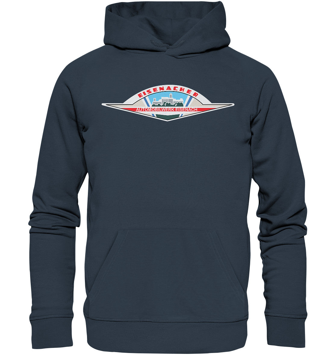 DDR Ostalgie Kapuze / Organic Hoodie Unisex • AUTOMOBILWERK EISENACH