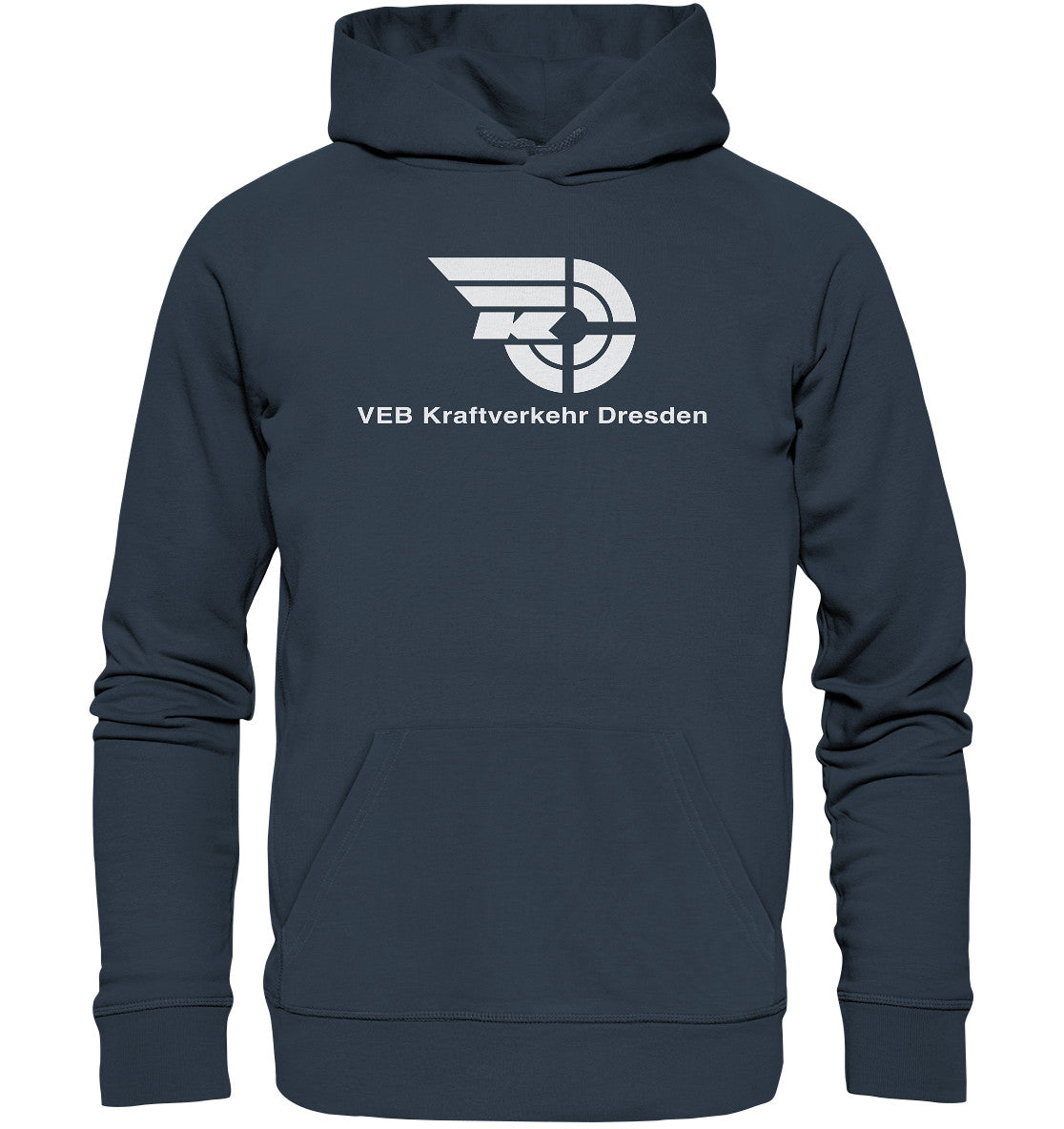 DDR Ostalgie Kapuze / Organic Hoodie Unisex • VEB KRAFTVERKEHR DRESDEN