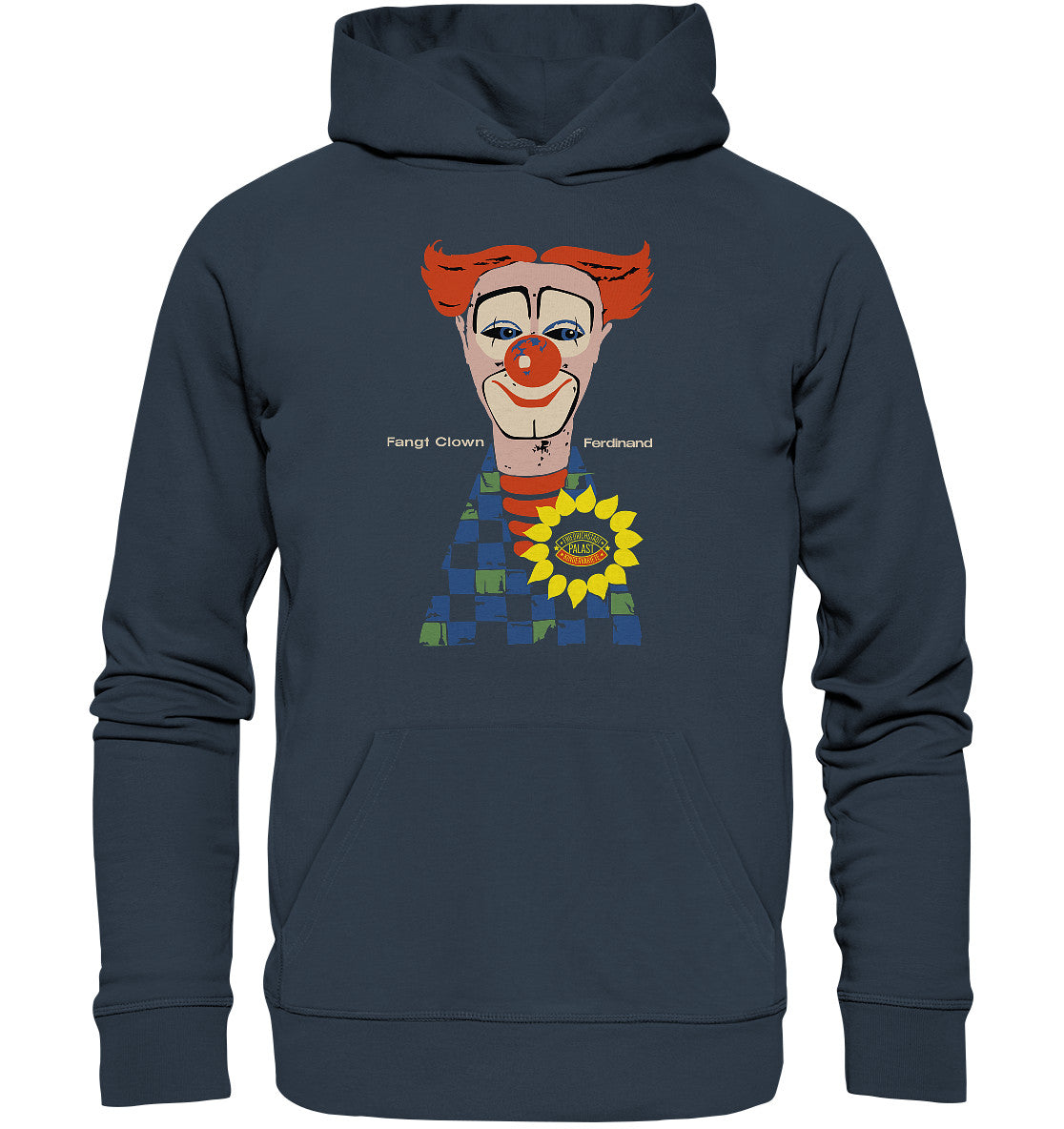 DDR Ostalgie Kapuze / Organic Hoodie Unisex • FANGT CLOWN FERDINAND - FRIEDRICHSTADTPALAST BERLIN
