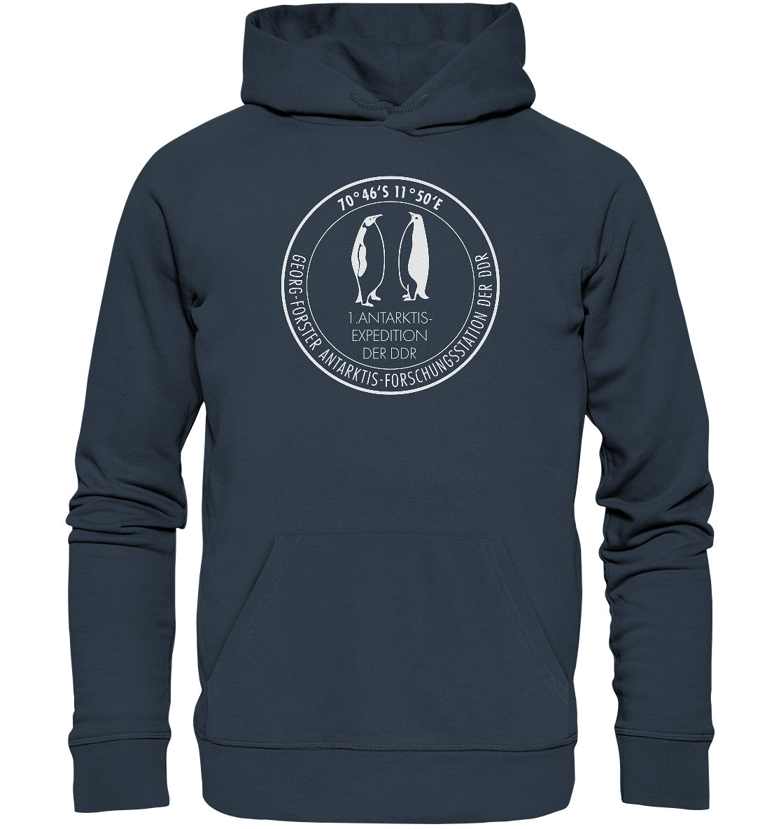 DDR Ostalgie Kapuze / Organic Hoodie Unisex • ANTARKTIS-FORSCHUNGSSTATION DER DDR