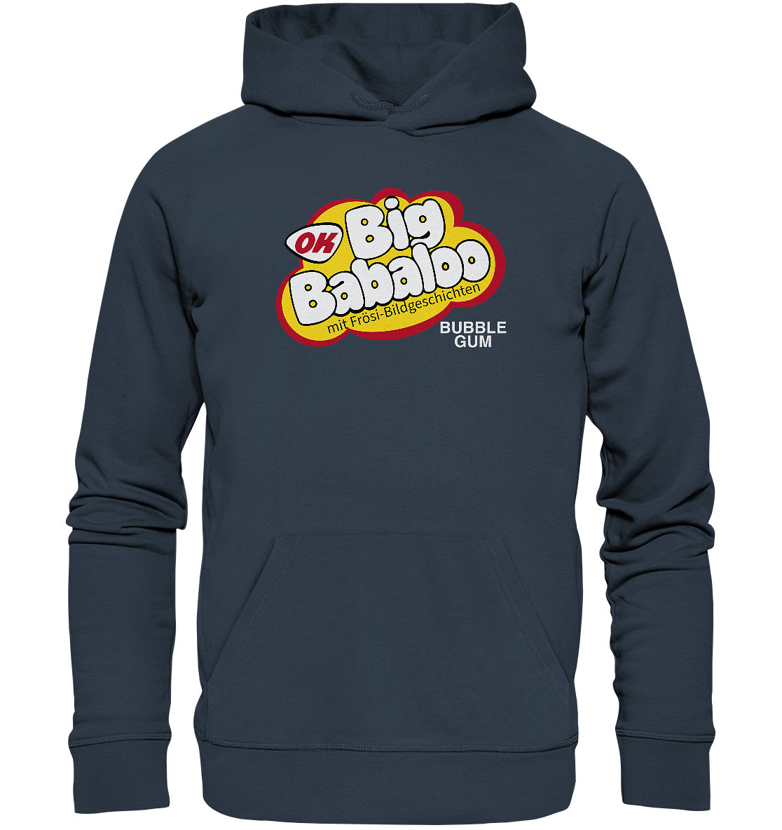 DDR Ostalgie Kapuze / Organic Hoodie Unisex • BIG BABALOO - FRÖSI-KAUGUMMI