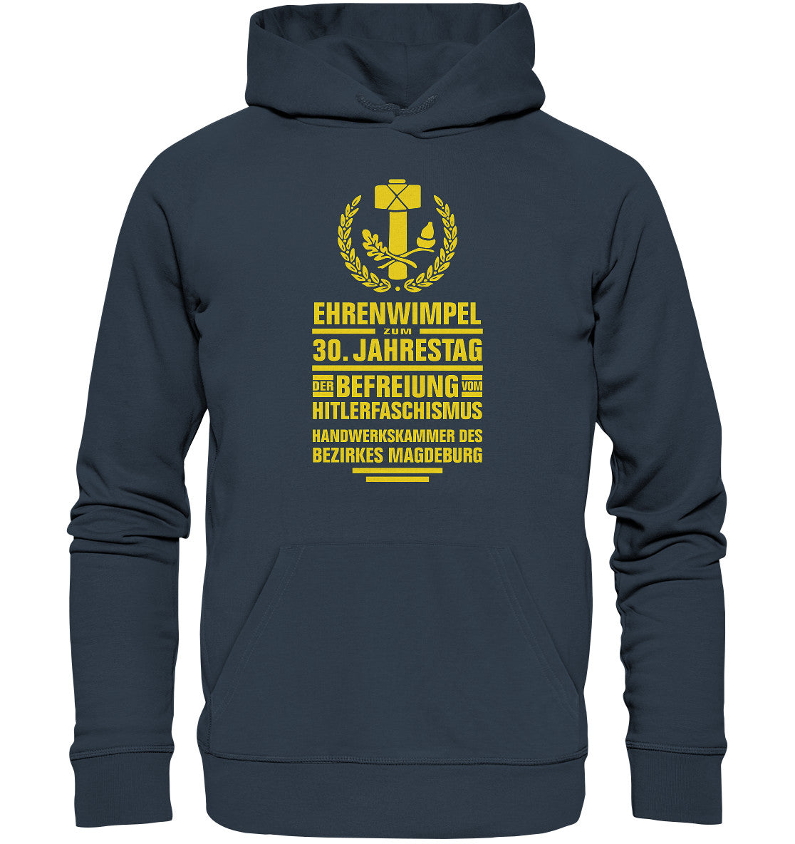 DDR Ostalgie Kapuze / Organic Hoodie Unisex • EHRENWIMPEL HANDWERKSKAMMER MAGDEBURG
