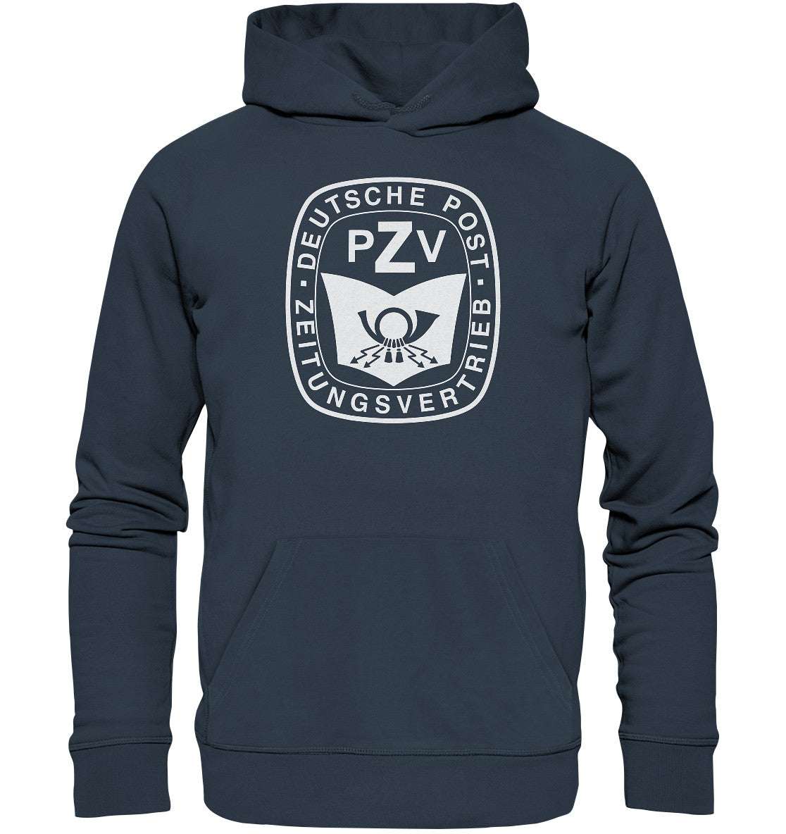 DDR Ostalgie Kapuze / Organic Hoodie Unisex • DDR - DEUTSCHE POST - hell