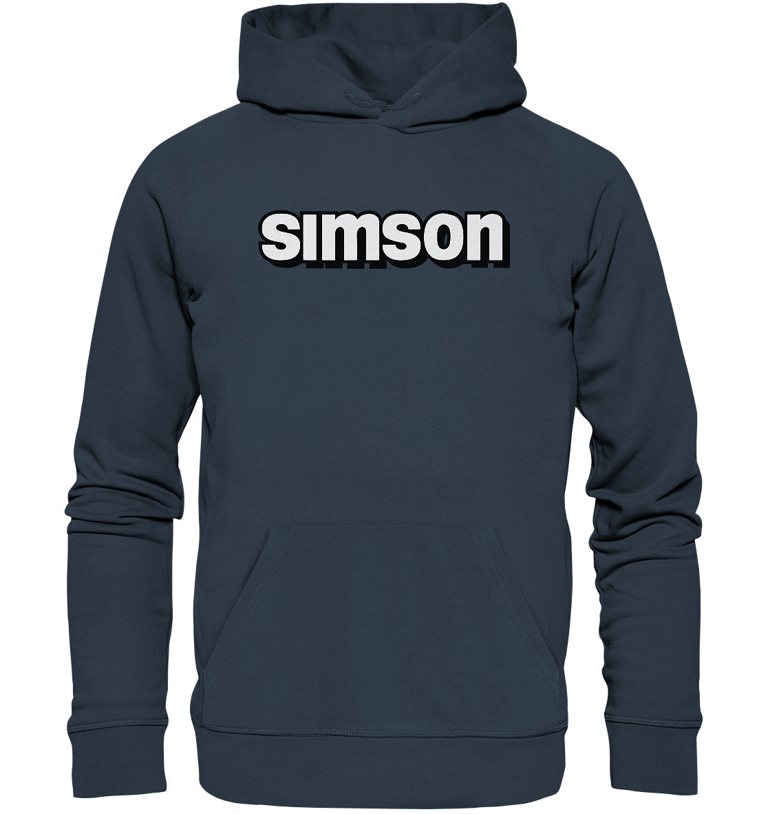 DDR Ostalgie Kapuze / Organic Hoodie Unisex • SIMSON - SCHRIFTZUG