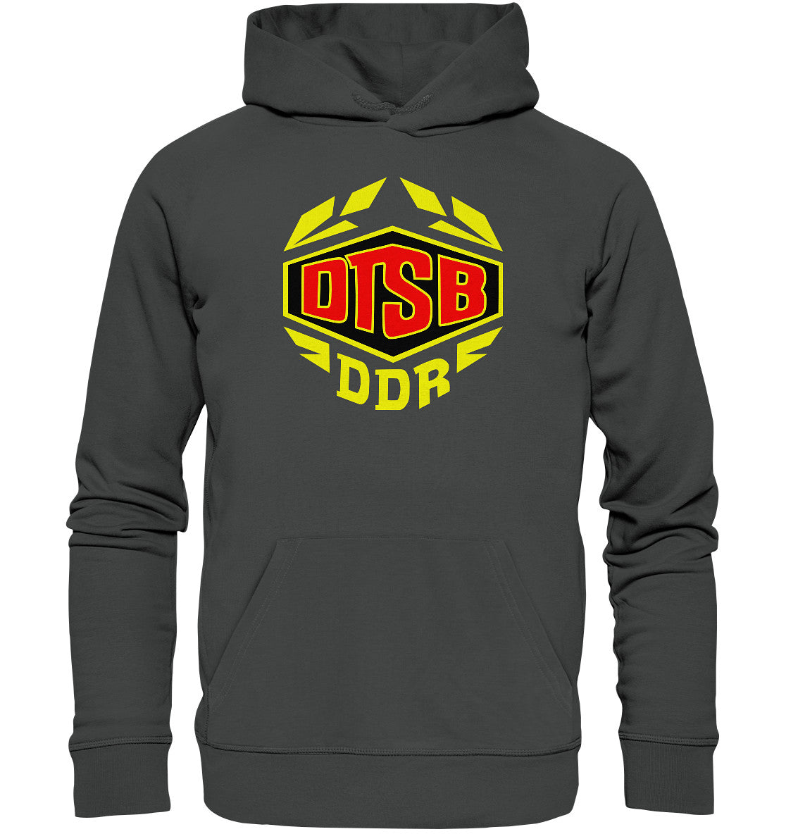 DDR Ostalgie Kapuze / Organic Hoodie Unisex • DDR TURN & SPORTBUND