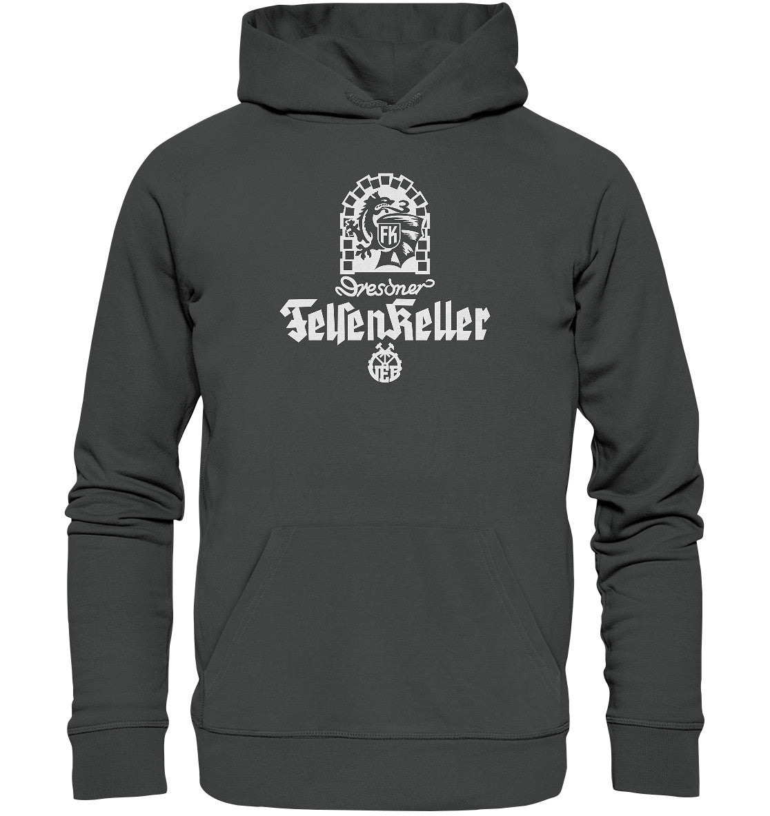 DDR Ostalgie Kapuze / Organic Hoodie Unisex • VEB DRESDNER FELSENKELLER