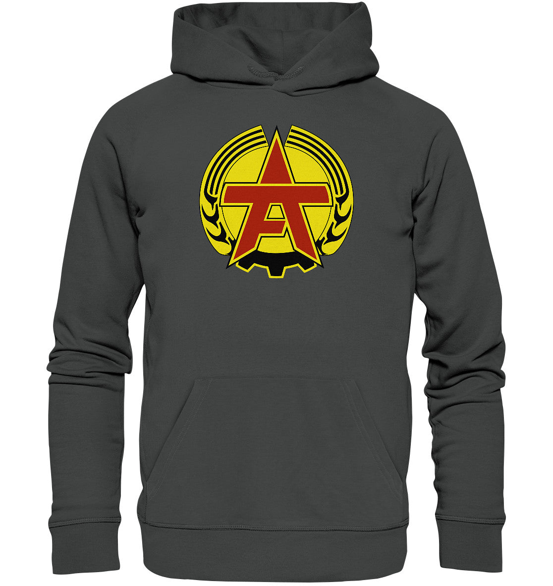 DDR Ostalgie Kapuze / Organic Hoodie Unisex • ARBEITERFESTSPIELE - FARBIG