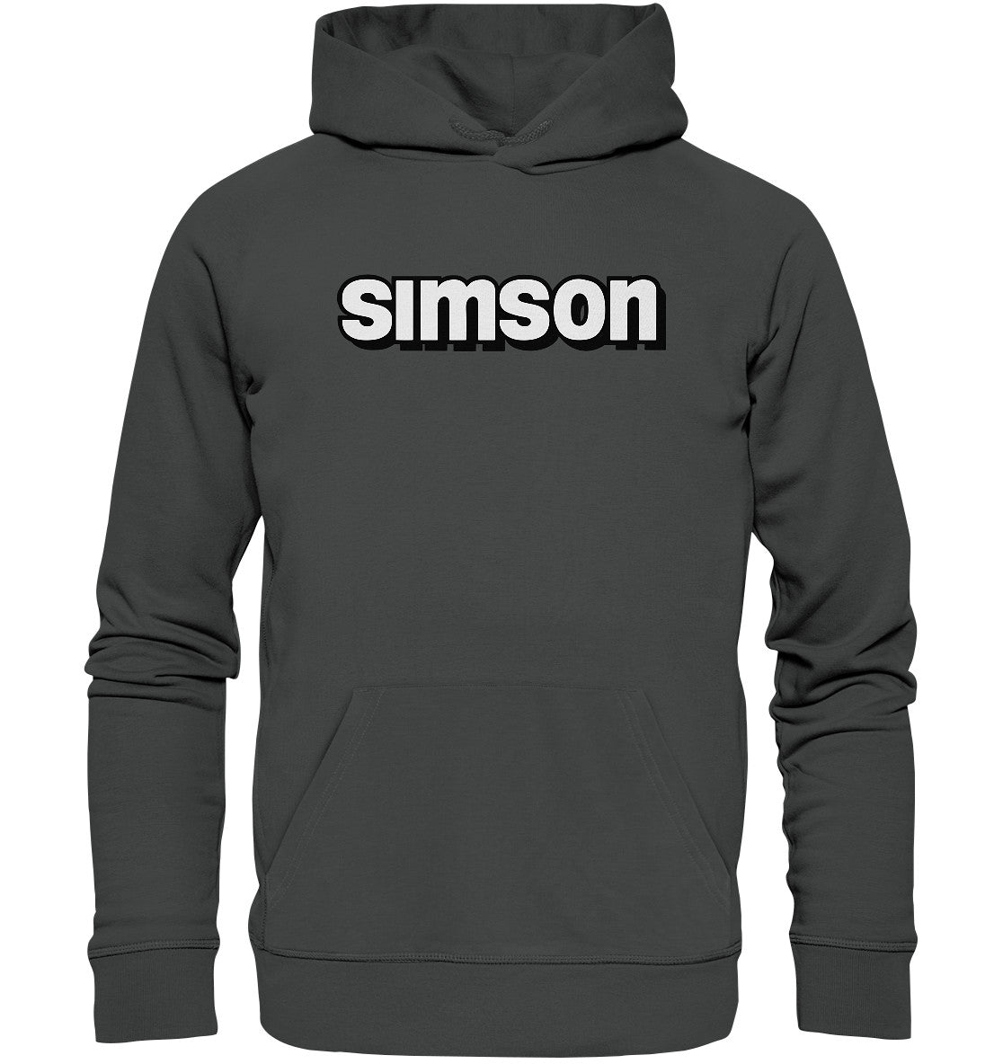 DDR Ostalgie Kapuze / Organic Hoodie Unisex • SIMSON - SCHRIFTZUG