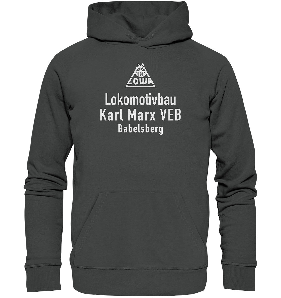 DDR Ostalgie Kapuze / Organic Hoodie Unisex • VEB LOWA BABELSBERG
