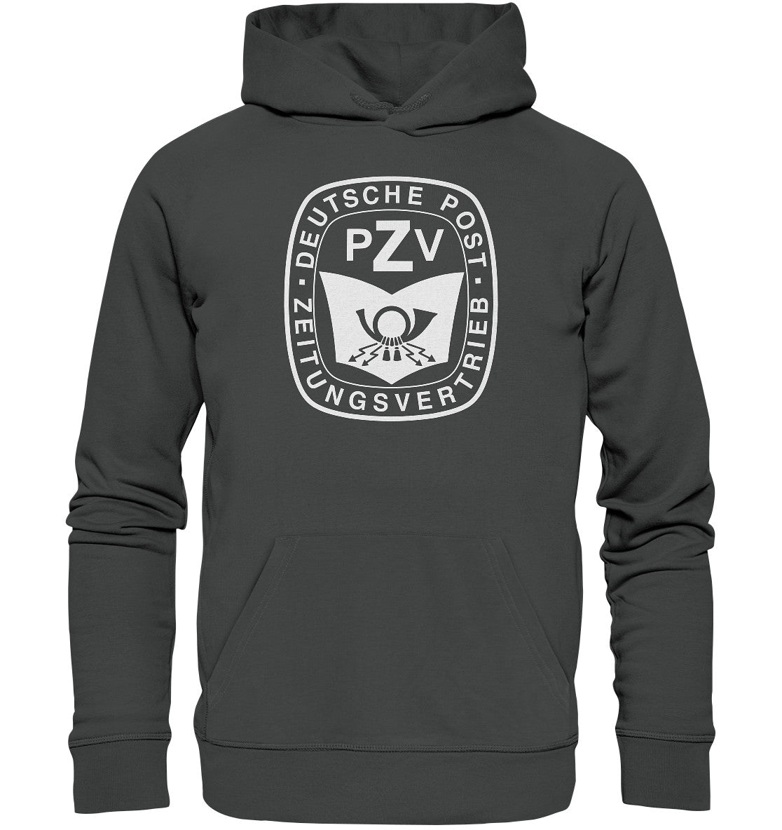 DDR Ostalgie Kapuze / Organic Hoodie Unisex • DDR - DEUTSCHE POST - hell