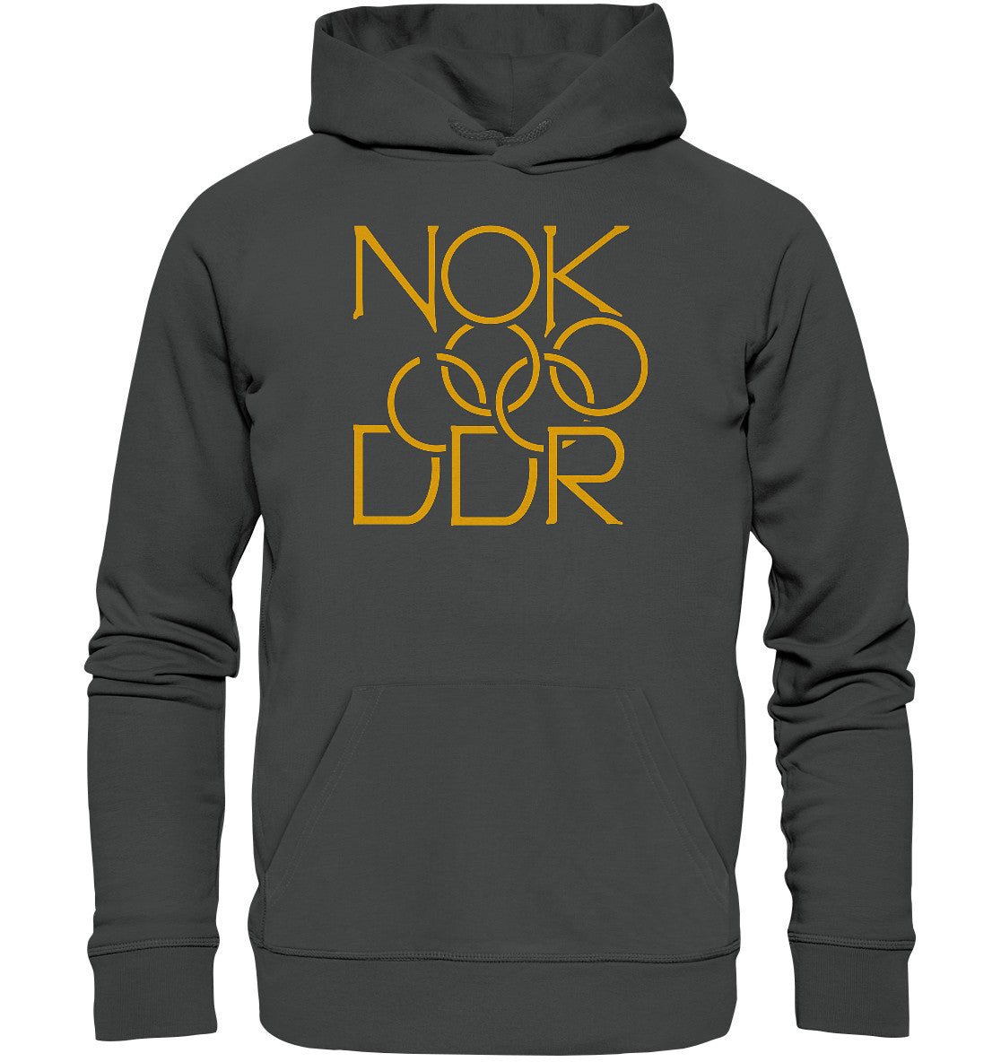DDR Ostalgie Kapuze / Organic Hoodie Unisex • NATIONALES OLYMPISCHES KOMMITEE DER DDR