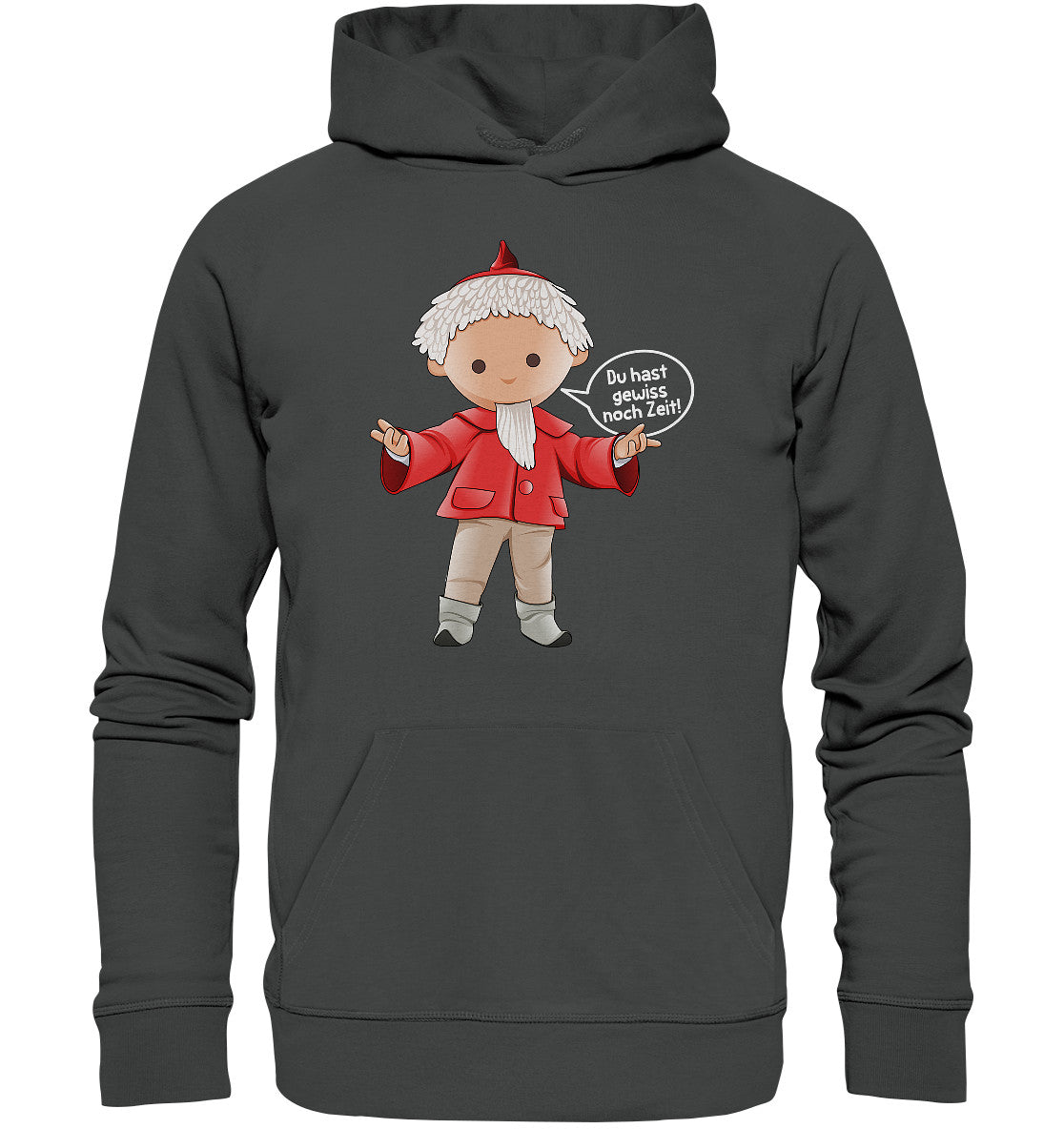 DDR Ostalgie Kapuze / Organic Hoodie Unisex • UNSER SANDMÄNNCHEN - DU HAST GEWISS NOCH ZEIT!