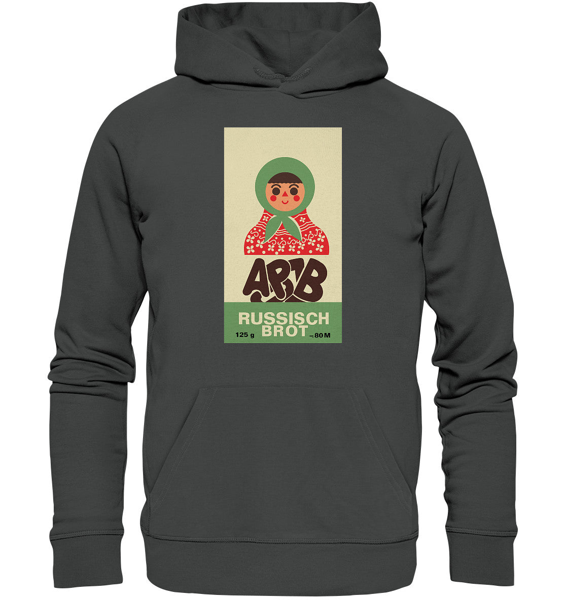 DDR Ostalgie Kapuze / Organic Hoodie Unisex • RUSSISCH BROT