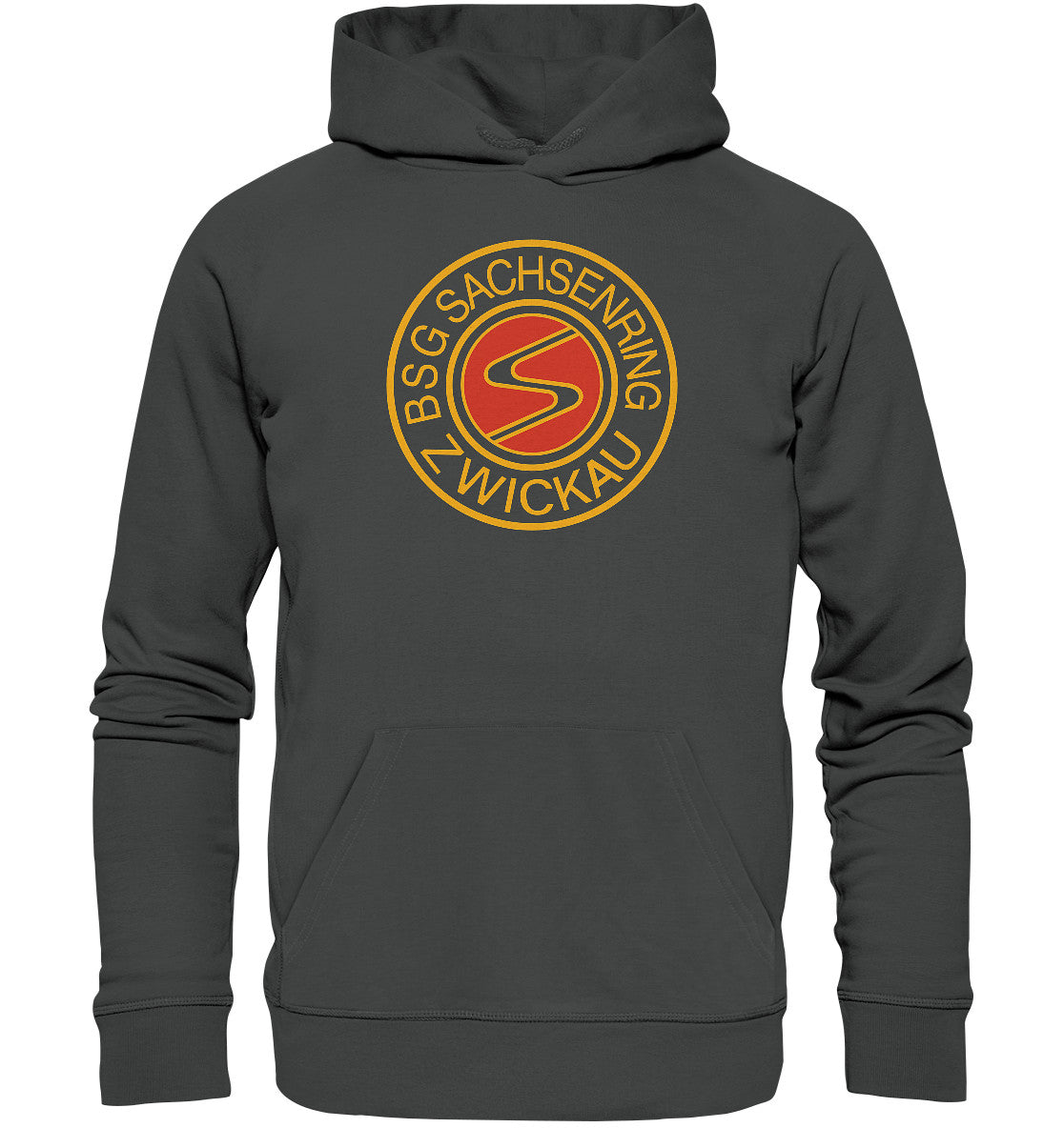 DDR Ostalgie Kapuze / Organic Hoodie Unisex • BSG SACHSENRING ZWICKAU