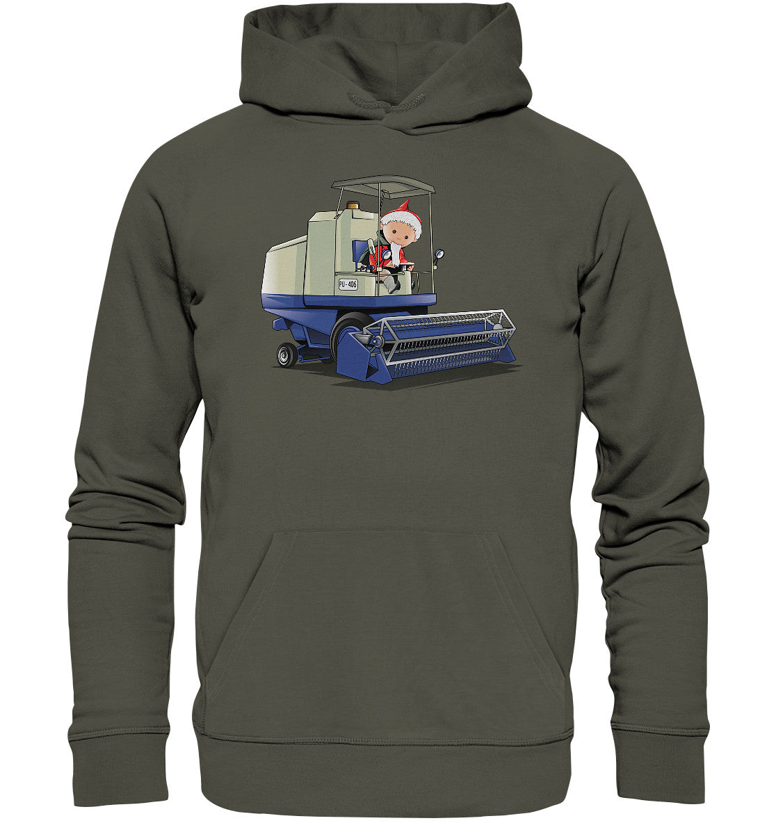 DDR Ostalgie Kapuze / Organic Hoodie Unisex • UNSER SANDMÄNNCHEN - ERNTEZEIT (PU-506)