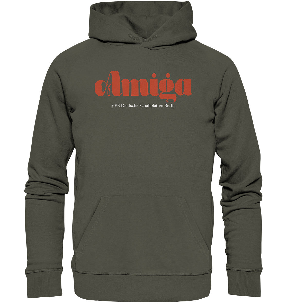 DDR Ostalgie Kapuze / Organic Hoodie Unisex • AMIGA SCHALLPLATTEN