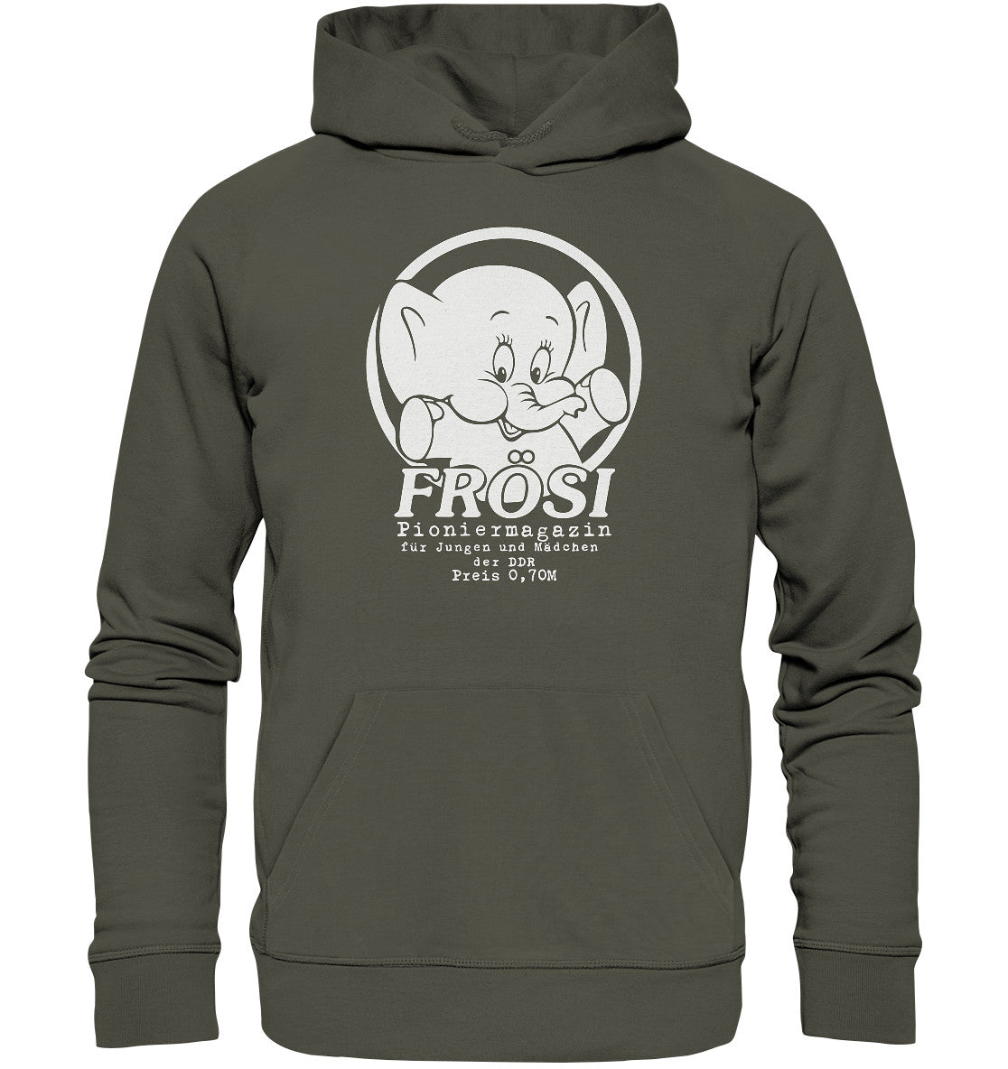 DDR Ostalgie Kapuze / Organic Hoodie Unisex • FRÖSI PIONIERMAGAZIN