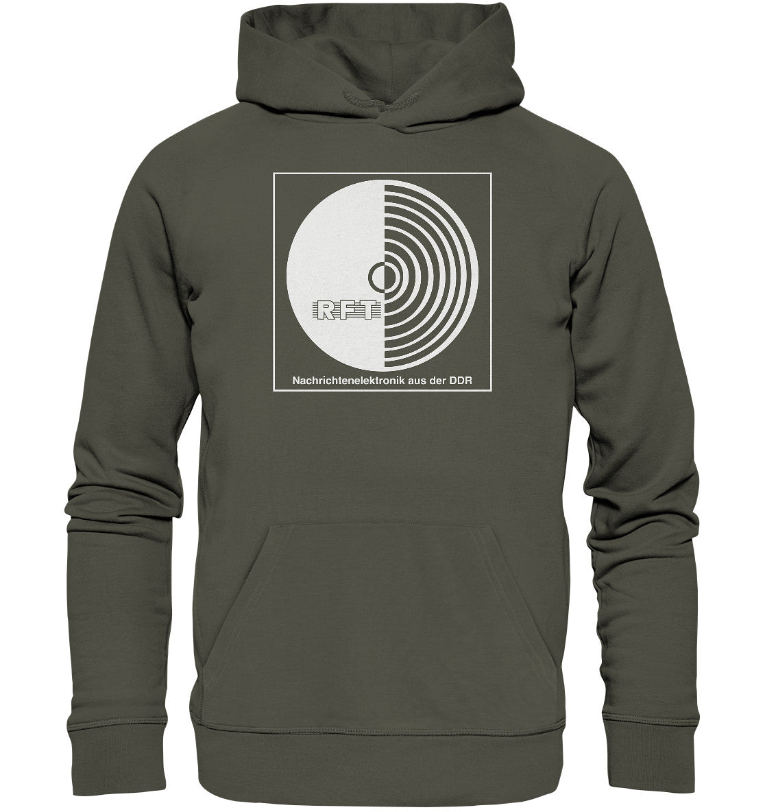 DDR Ostalgie Kapuze / Organic Hoodie Unisex • RFT NACHRICHTENELEKTRONIK AUS DER DDR