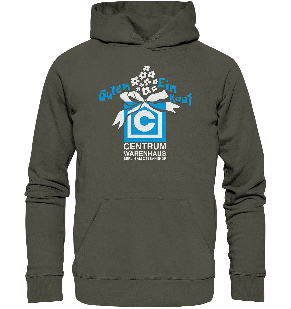 DDR Ostalgie Kapuze / Organic Hoodie Unisex • CENTRUM WARENHAUS - BERLIN