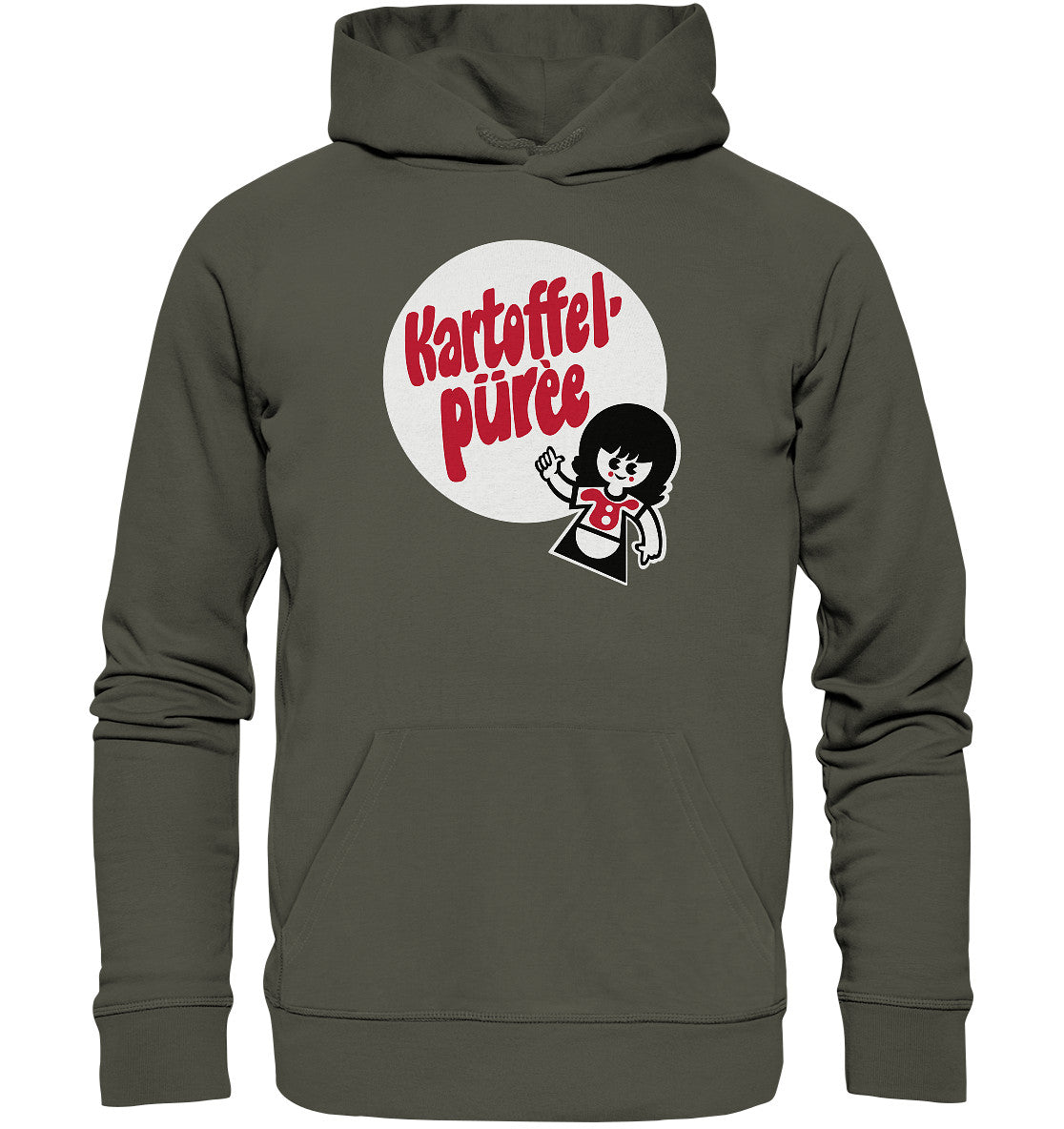 DDR Ostalgie Kapuze / Organic Hoodie Unisex • KARTOFFELPÜREE - VEB KARTOFFELVEREDLUNGSWERK HAGENOW