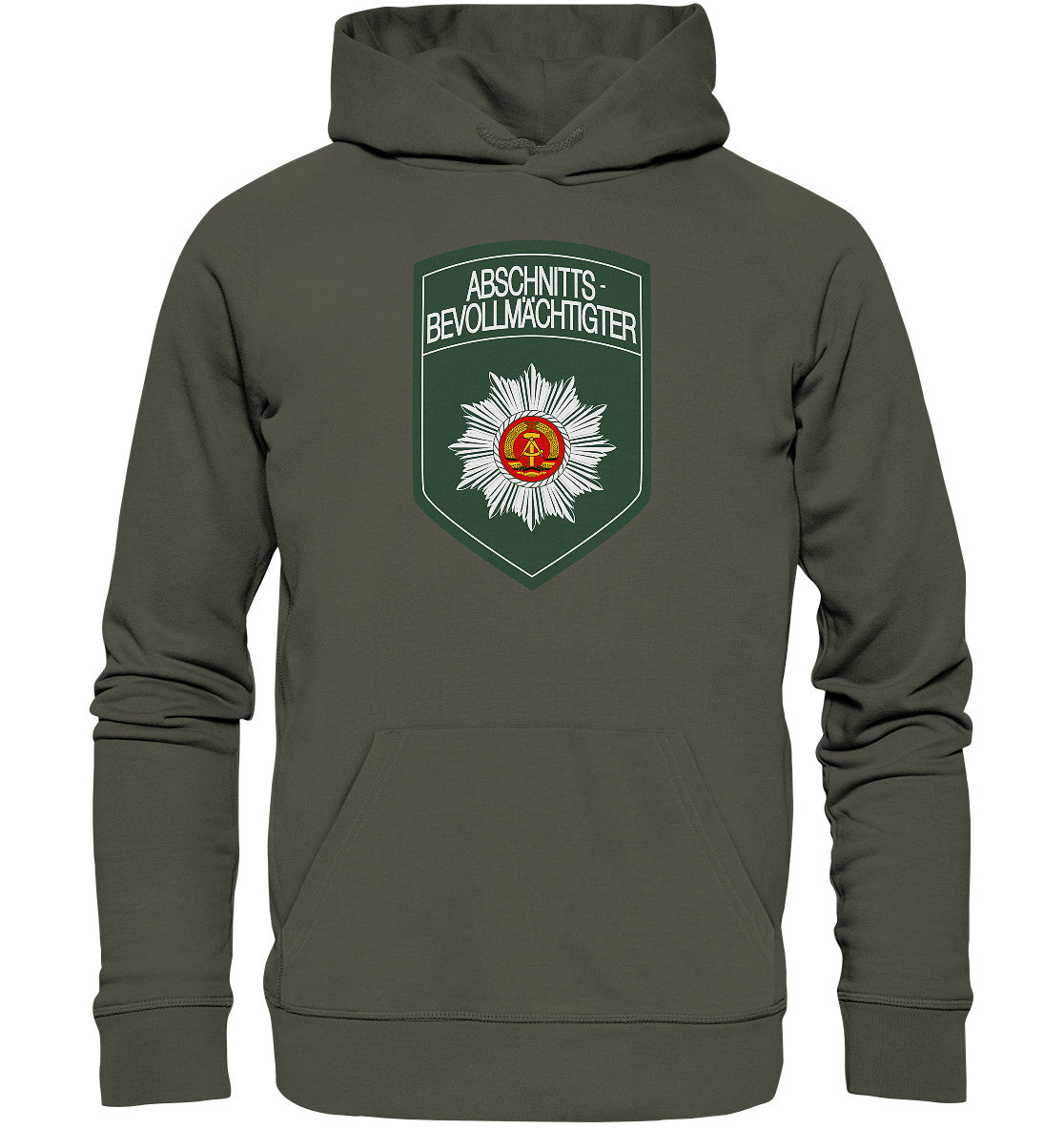 DDR Ostalgie Kapuze / Organic Hoodie Unisex • ABV - ABSCHNITTSBEVOLLMÄCHTIGTER