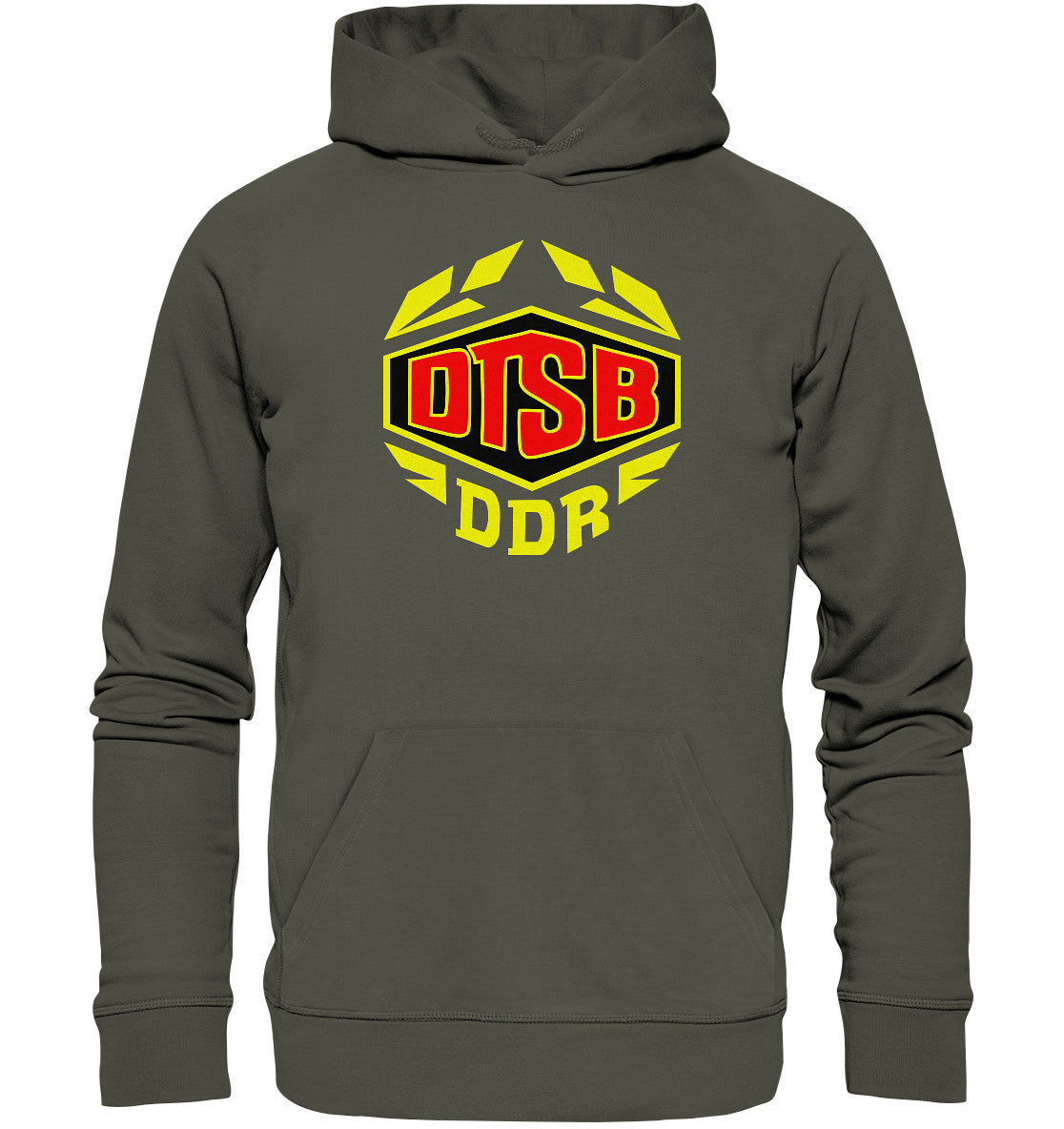 DDR Ostalgie Kapuze / Organic Hoodie Unisex • DDR TURN & SPORTBUND